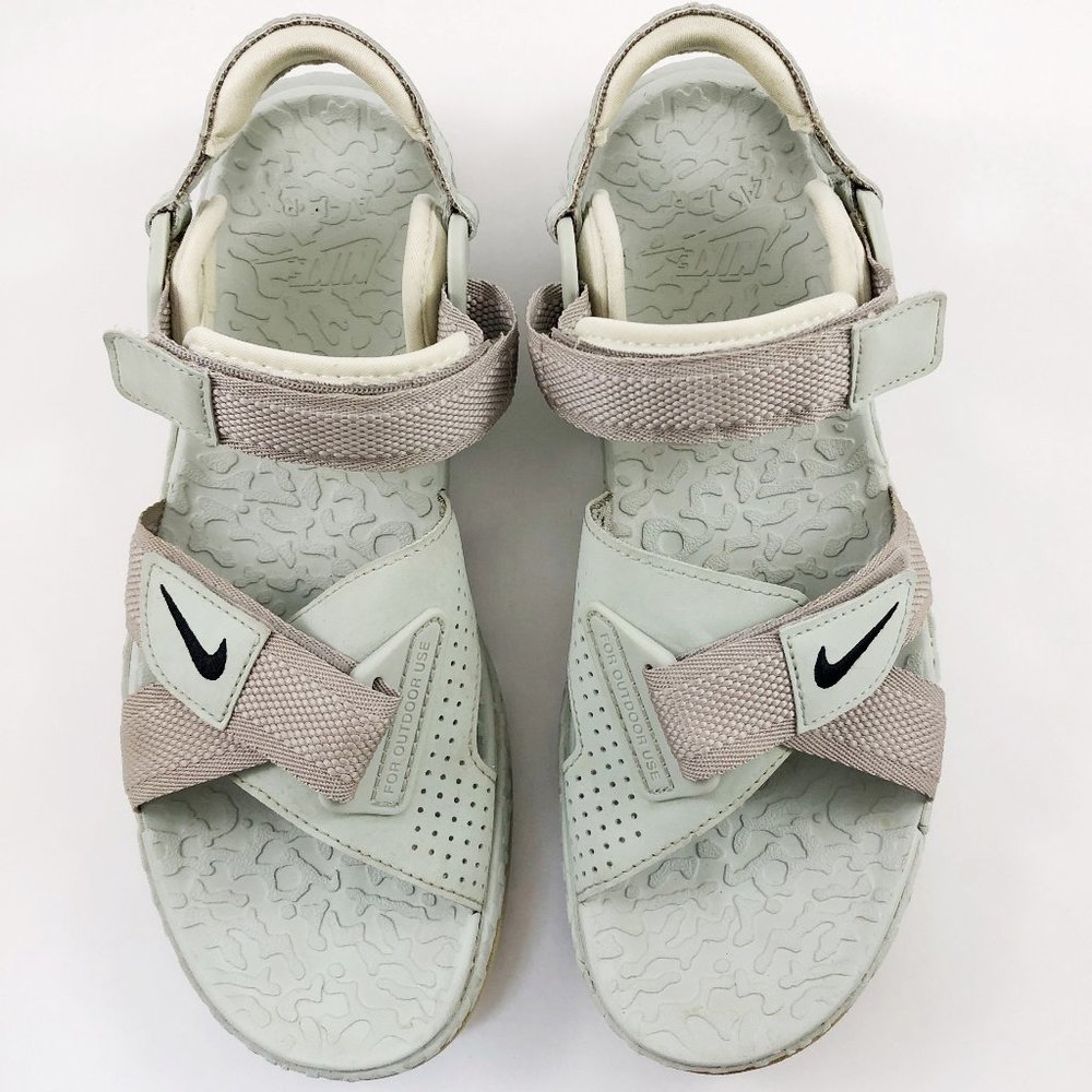 NIKE ACG Air Deschutz Cream II (lt blue) Black Outdoor Sandals 8